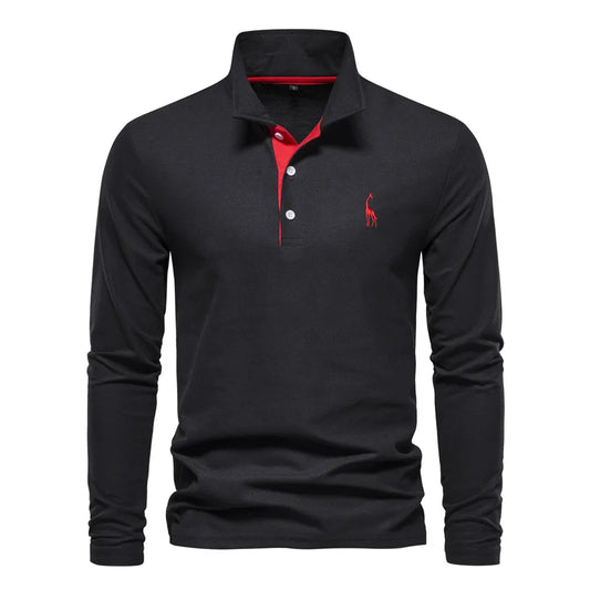 Martijn – Klassieke Polo Trui met Lange Mouwen