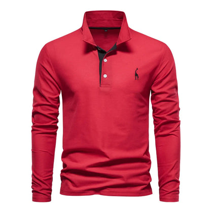 Martijn – Klassieke Polo Trui met Lange Mouwen