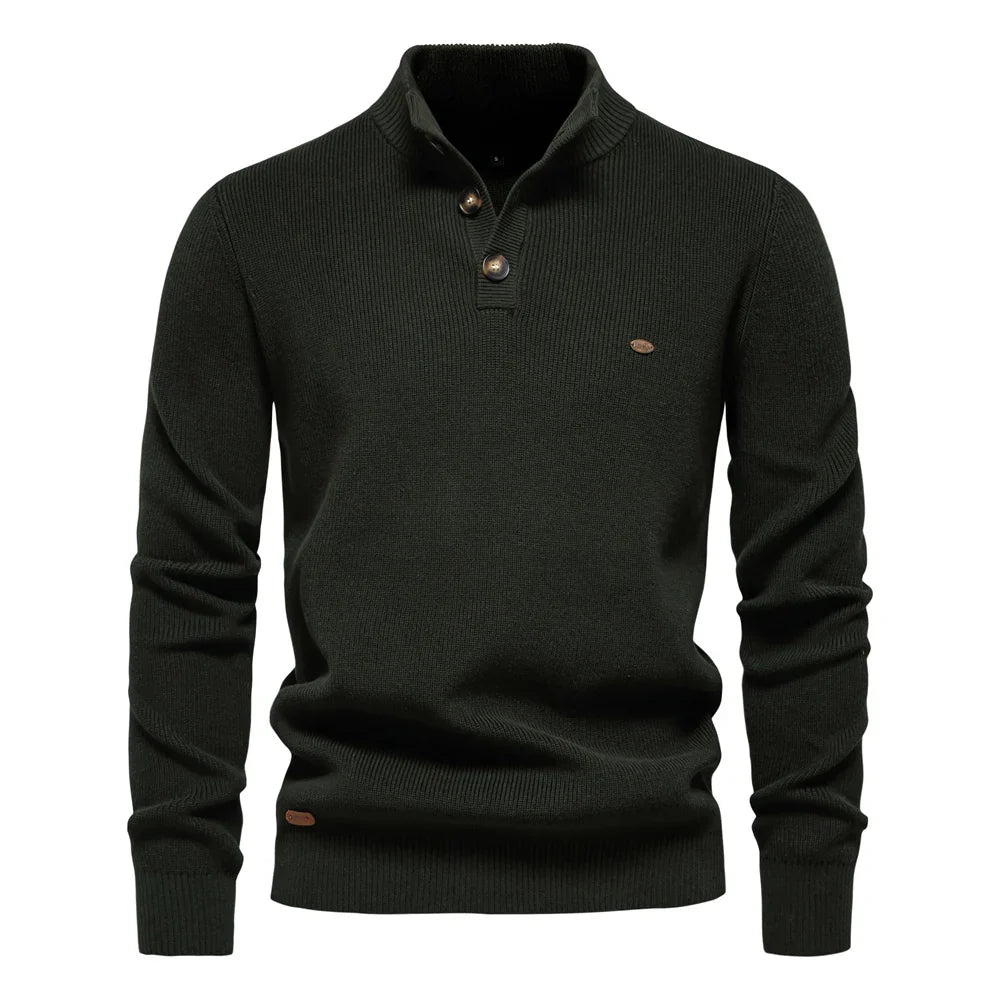 Peter – Gebreide Button-up Trui Voor Heren