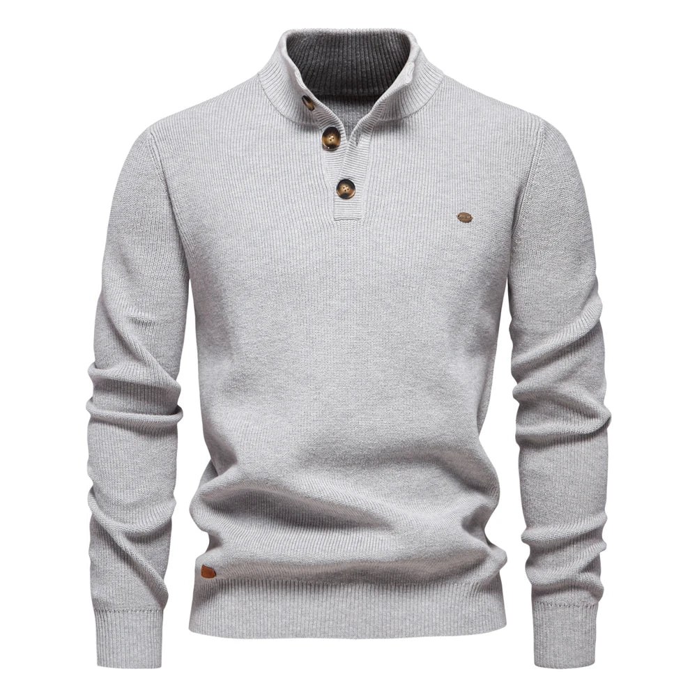 Peter – Gebreide Button-up Trui Voor Heren