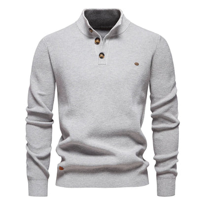 Peter – Gebreide Button-up Trui Voor Heren