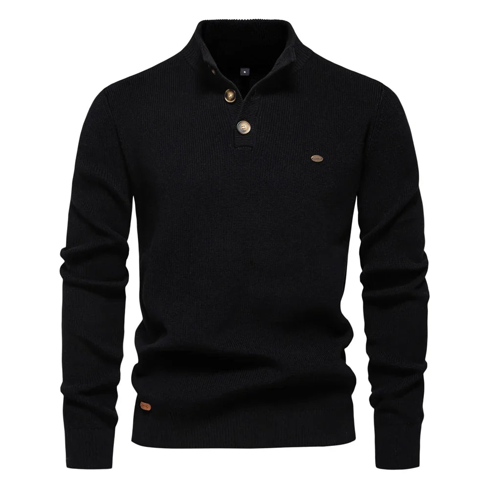 Peter – Gebreide Button-up Trui Voor Heren