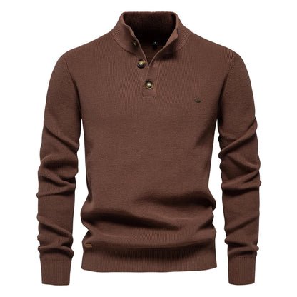 Peter – Gebreide Button-up Trui Voor Heren