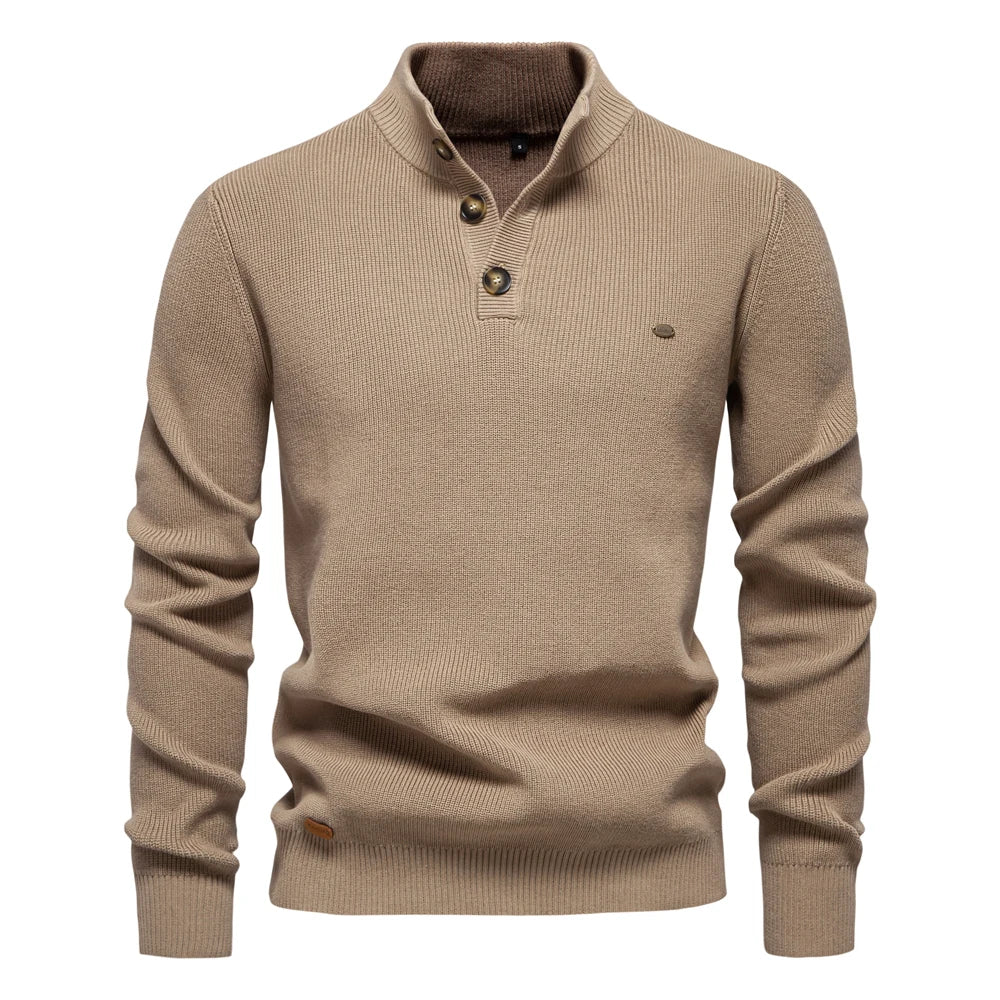 Peter – Gebreide Button-up Trui Voor Heren