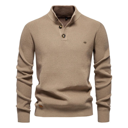 Peter – Gebreide Button-up Trui Voor Heren